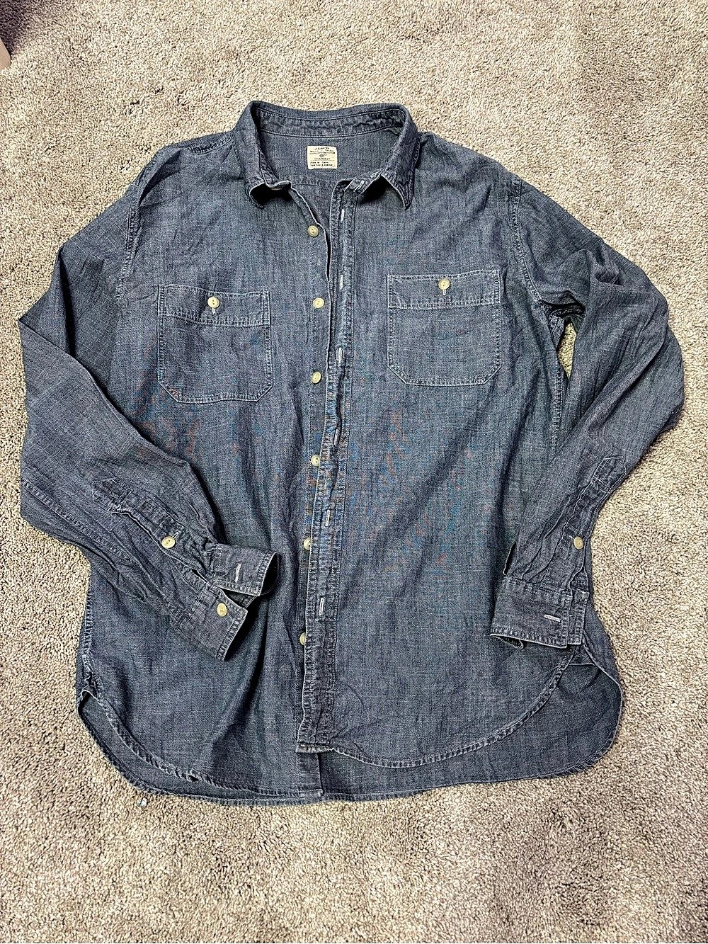 J.Crew Chambray Blue Size Large